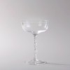 Ninth Calico Crystal Cocktail Coupe Glasses, Set of 4, Elegant