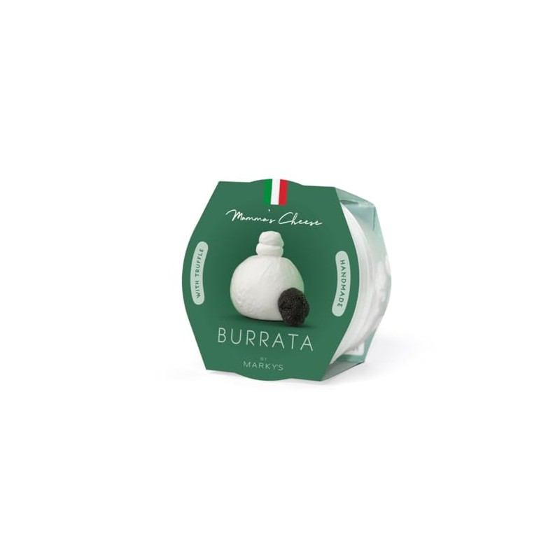 Mamma's Burrata Knotted with Truffles Italian Cheese - 8 oz