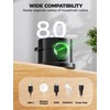 9 Pack Magnetic Cable Clips - gliship [Upgraded 360° Rotatable]