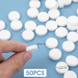 JJUNW JJUNW 50 Pcs Car Air Vent Clip Replacement Pads, Car Air Freshener Refill Diffuser, Refillable Drift Car Vent Clips Essential Oil Car Freshener for Refill Felt Pads Essential Oil Diffuser Cotton Pads