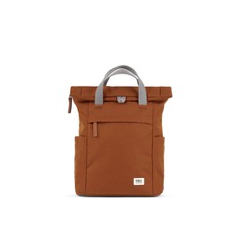 ROKA London Finchley A Small Sustainable Canvas Backpack Bran