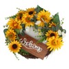 15 Inch Sunflower Wreath for Front Door Artificial Sunflower Wreath