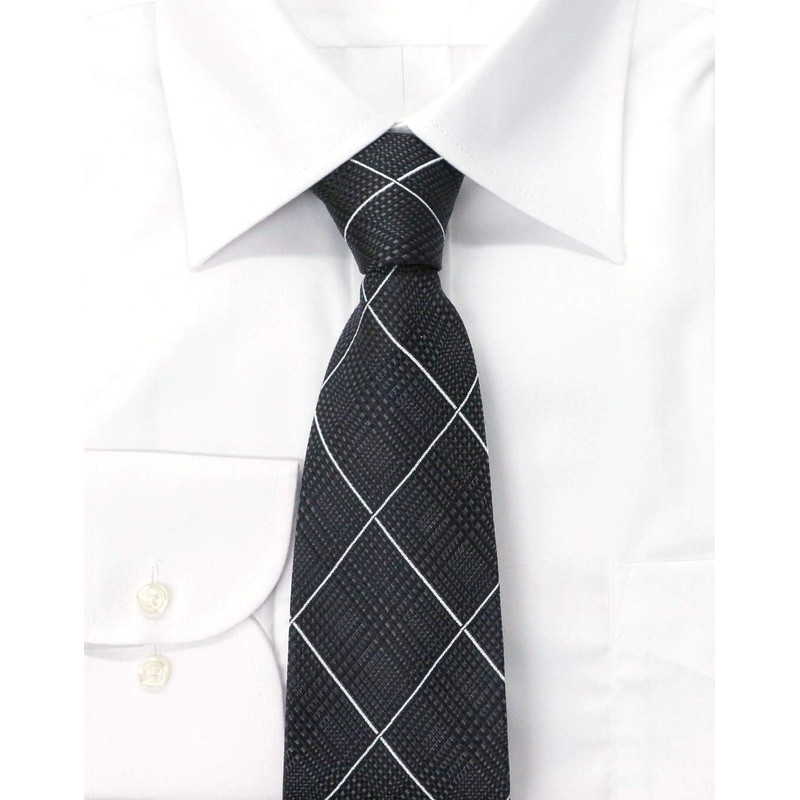 Michi Kolondon Brand Necktie, Made in Japan, 100% Silk, Jacquard