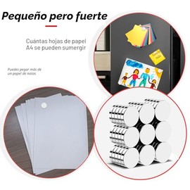 30 piezas de imanes para nevera, imanes fuertes para refrigerador para imágenes, imán de empuje magnético de neodimio resistente para pizarra blanca, 