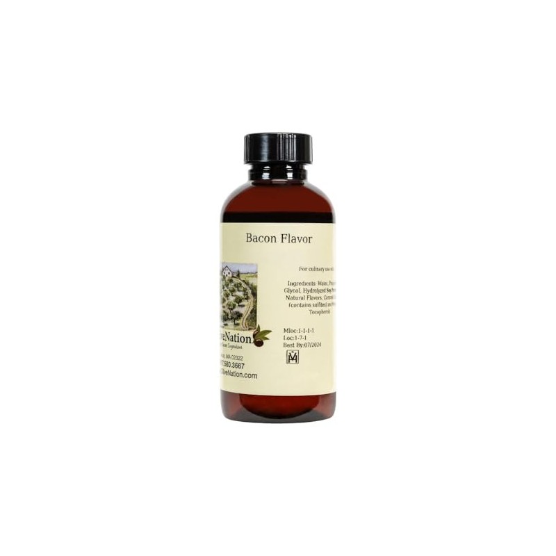 Liquid Bacon Flavor - Water Soluble Natural Flavoring for Baking