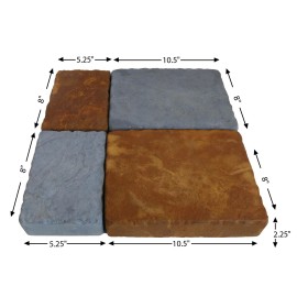 Stone Master Molds Rubber Mold for Concrete, Cobblestone Paver Forms, 7 Versions - Version 6