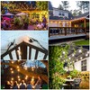 Mlambert 3 Color Outdoor LED Dimmable String Lights for Patio