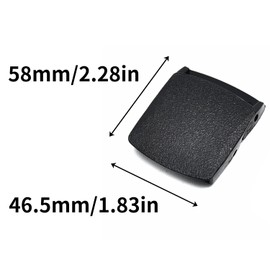 Surf turtle 38cm Plastic Belt Buckles 4 Pcs Black Nylon Canvas Web Belt Plastic Buckle for 36mm to 38mm (1.4 inches to 1.5 inches) Wide Belt