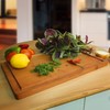 Casual Home Delice Cherry Rectangle Juice Drip Groove Cutting Board,