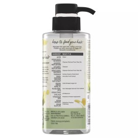 Champú para alimentos para el cabello - PACK DE 4 - Aceite de aguacate y argán, 10,1 onzas