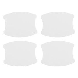 INFINAUTO Car Door Handle Scratch Protector, 68x85mm Car Door Handle Protective Film Matte White, 4 Pcs