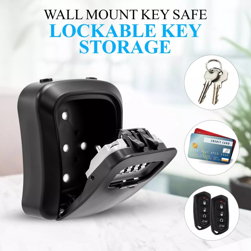 Unbranded Key Lock Box for Outside-Combin - 20 Units