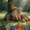Pack of 6 Compass Children, Outdoor Compass with Carabiner Hook,