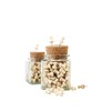 Real Wood Pin Needles in Elegant Cork Glass, Environmentally Friendly
