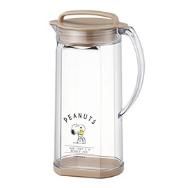 OSK RC-1208 Snoopy Peanuts No.4 Bottle, Pitcher, Cold Water Bottle, 0.3 gal (1.2 L), Cold Insulation, Includes Seal, Handle, Made in Japan