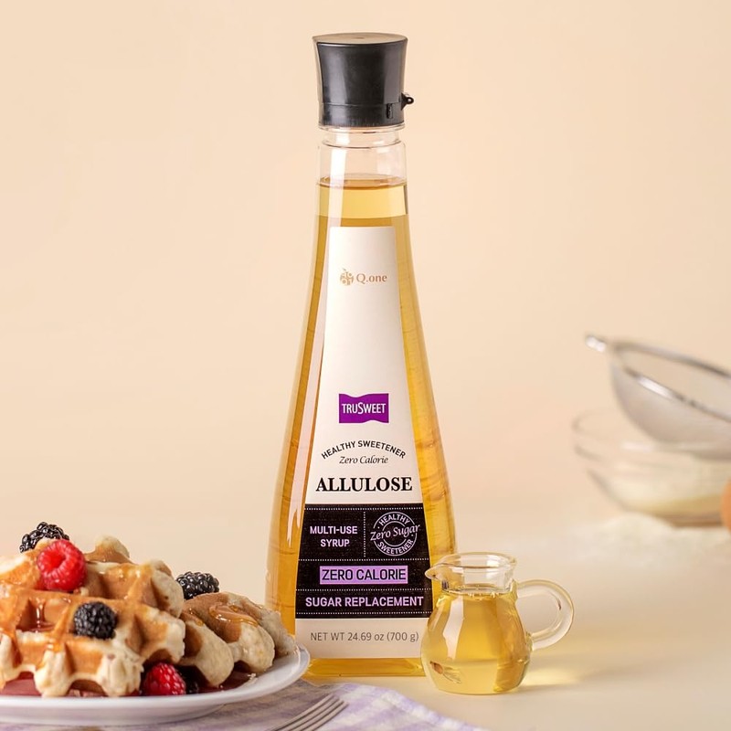 Q.one Trusweet Allulose Syrup 700g (24.69oz) – Zero Calorie Sweetener,