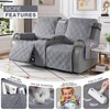 TAOCOCO Loveseat Recliner Cover with Center Console, 100% Waterproof Pet
