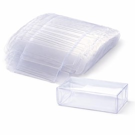 RIOMY Storage Case for Tomica Transparent Clear Solid Color Collection Storage Display Mini Car Figure Accessory Organizer 20 Pieces