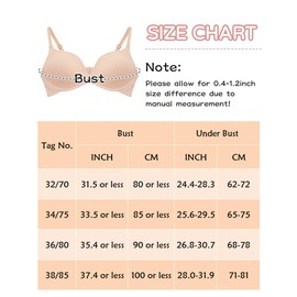 SEAUR 3 Pcs Girls Wire Free Padded Crop Top Sports Bra with Adjustable Straps & Back Closure, A-Color, 32/70AB