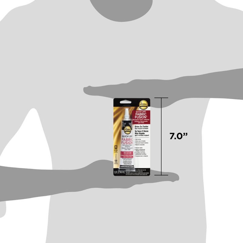 Aleene's Quick Dry Fusion Fabric Adhesive, 1.5 Fl Oz, Clear