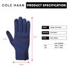 Cole Haan Knit Blue Winter Gloves Men Size Small/Medium, Lightweight