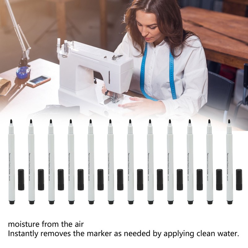 12pcs Disappearing Ink Pen Write Smoothly DIY Lightweight Water Erasable