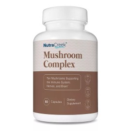 Nutra Creek Nootropico Mushroom Complex 60 Cap Lions Mane Hongos Eg N12 Sabor Nd