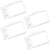 DOPENSPI 4PCS Permanent Locking ID Badge Holder, Horizontal ID Badge