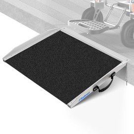 Ruedamann 2FT Wheelchair Ramp, Non-Slip Ramps for Wheelchairs for Home, 600 Lbs Load Capacity, Aluminum Portable Ramps for Wheelchairs, Scooters, Ebikes, Curbs, Doorways