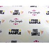 'Free Sample' Oval Shaped Stickers, Colourful Promotional Retail Labels for