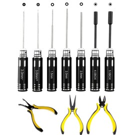 Buddy RC 10 In 1 RC Hobby Screwdriver Pliers Tool Set, RC Repair Tools Kits Set For RC Car Helicopter Quadcopter Drone Airplane