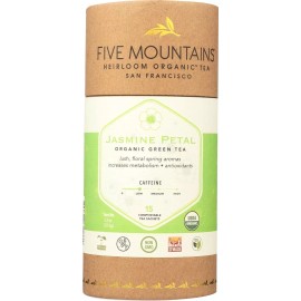 Five Mountains Organic Jasmine Petal 15 non-GMO Organic Green Tea Bags