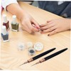 Baluue 5pcs Nail Art Liner Brush for Manicure Fine Detailing