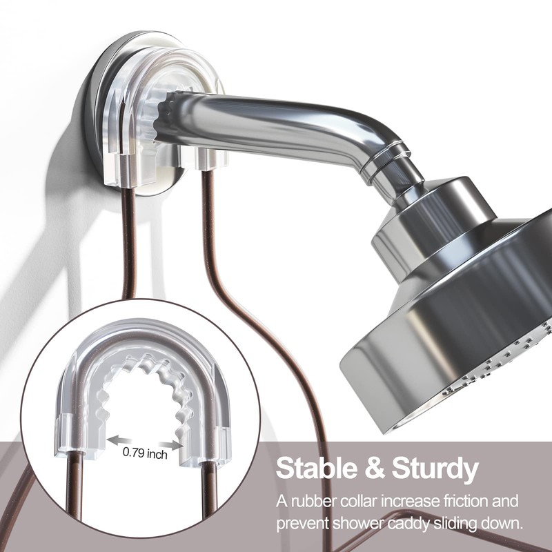 SRIWATANA Shower Caddy Organizer Hanging Over Head, Bathroom Shower Rack