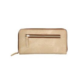 Propeller Heads 11-2121-BE Denim Synthetic Leather Long Wallet, beige