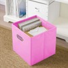 powerking Fabric Storage Box Bins, 2 Pack Foldable Cloth Storage