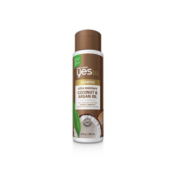 Yes To Naturals Coconut & Argan Oil Ultra Moisture Shampoo for Dry & Damaged Hair, 12 Fluid Ounce