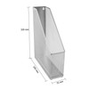 OSCO Mesh Magazine Rack - Silver,24.9 x 7.3 x 31