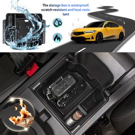 SHAOHAO for 2024 2025 Acura Integra Center Console Organizer Compatible with 2023 2024 2025 Acura Integra Accessories Armrest Insert Storage Box Console Tray Integra 2025 Interior Accessory Organizer