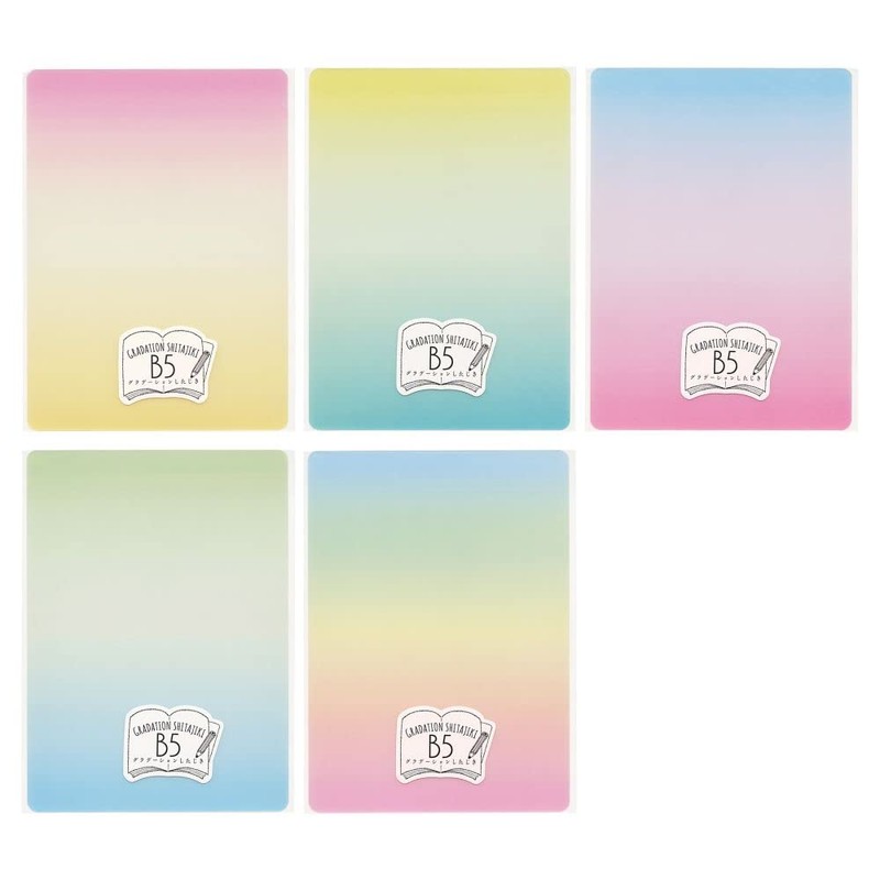 Kyoei Plastics GS-B5-04 135286 Color Gradation Pencil Board, Color: Green