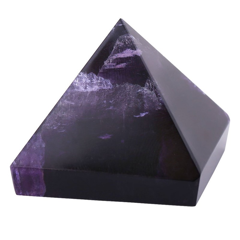 Amethyst Pyramid, Crystal Pyramid Figure, Mini Home Decoration Exquisite Interior