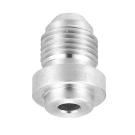 MACHSWON 10 Pcs Car Auto 6AN Male Weld on Fitting Bung Hose Adapter Fuel Oil Aluminum Alloy Thread Hose Adapter Connector Silver Tone