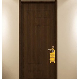 ARFUKA Do Not Disturb Door Sign Door Hanger PVC Cute Tiger Do Not Disturb Sign Do Not Disturb on Front and Please Knock on Back Side Pack of 2