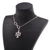 BEKECH Lawyer Gifts Scales of Justice Charm Lawyer Y Necklace