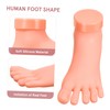 Healeved Nail Art Practice Foot Model Manicure Training Aid Short