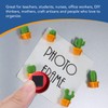 DIYMAG Adhesive Magnetic Squares,Flexible Sticky Magnetic Tape（Each 20x20x2mm），Magnetic on one