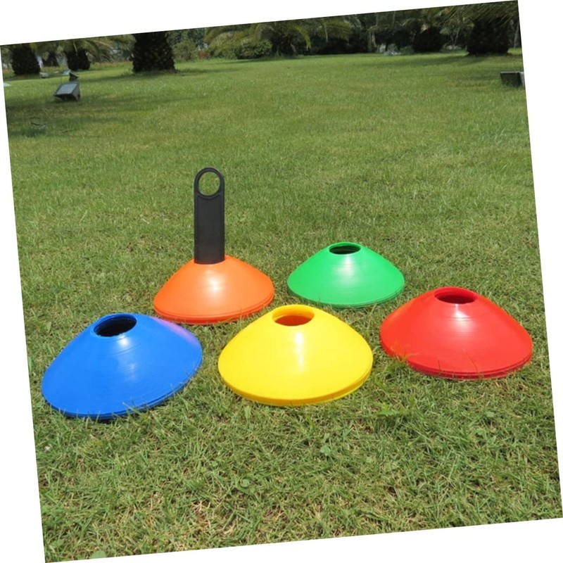 BIUDECO 10pcs Soccer Cone Training Disc Football Training Logo Plate