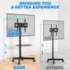Rfiver Mobile TV Stand for 23-60 Inch LCD LED Flat/Curved