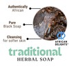 African Delights Herbal Black Soap Bar – Organic Soap for