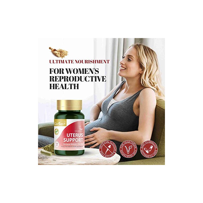 GinSen Uterus Support, Ultimate Nourishment for Women’s Reproductive Health, 150